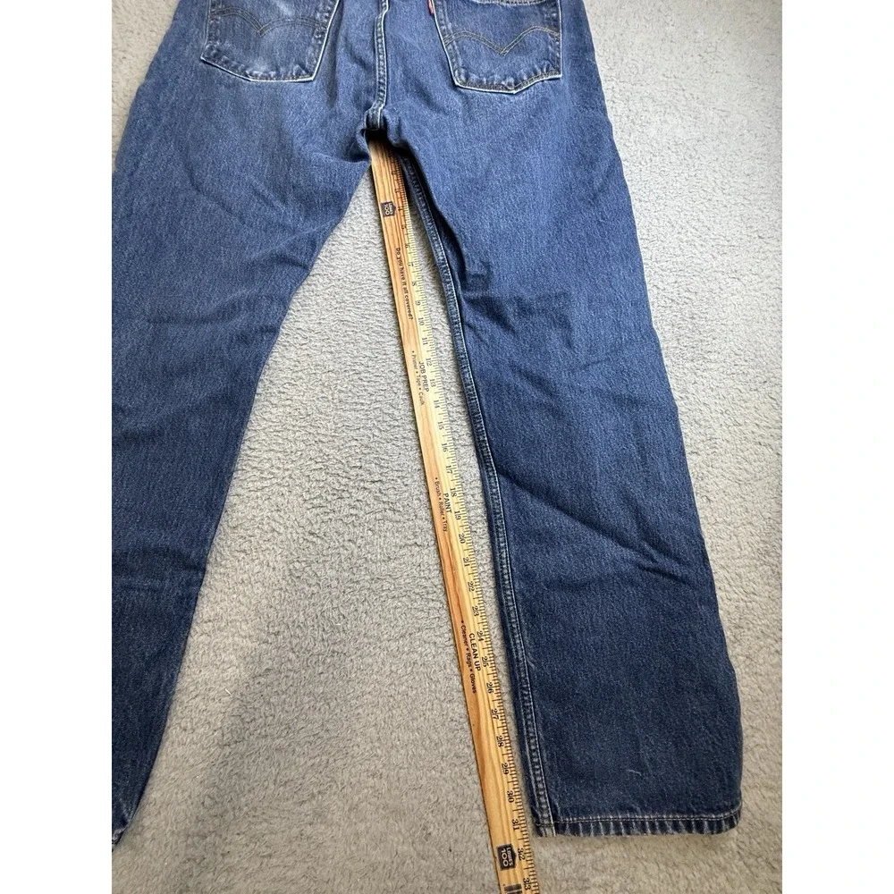 Levis 505 Jeans Mens Size 38 X 34 Blue Straight Leg‎ Dark Wash Classic Denim